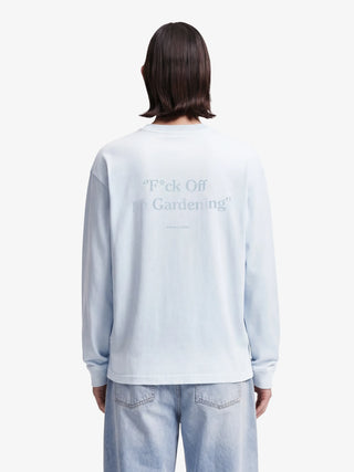 Distressed “F*ck Off I'm Gardening” Longsleeve - Blueberry Blue