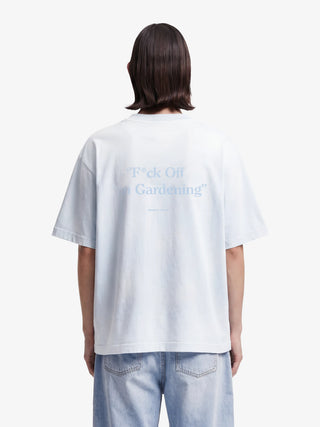 Distressed “F*ck Off I'm Gardening” T-shirt - Blueberry Blue