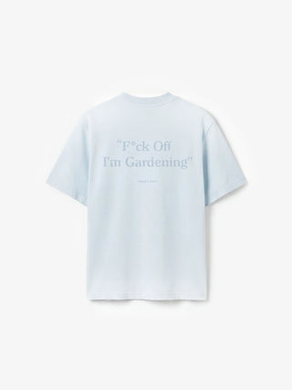 Distressed “F*ck Off I'm Gardening” T-shirt - Blueberry Blue