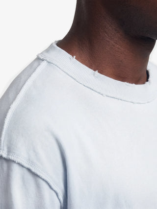 Distressed Leaf Longsleeve - Blueberry Blue