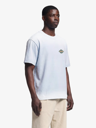 Distressed Leaf T-shirt - Blueberry Blue