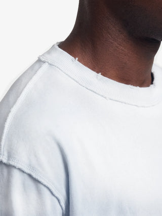 Distressed Leaf T-shirt - Blueberry Blue