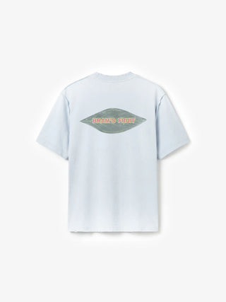 Distressed Leaf T-shirt - Blueberry Blue