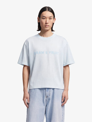Mesh Logo T-shirt - Blueberry Blue