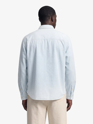 Script Logo Shirt Longsleeve - Blueberry Blue
