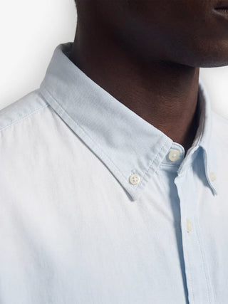Script Logo Shirt Longsleeve - Blueberry Blue