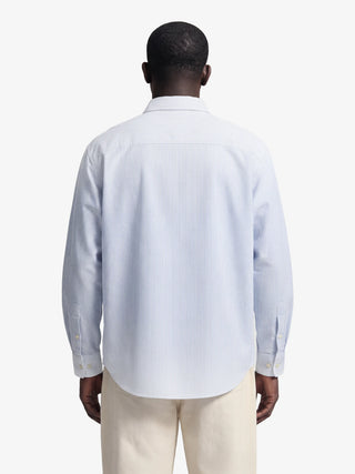 Distressed Oxford Shirt Longsleeve - Light Blue