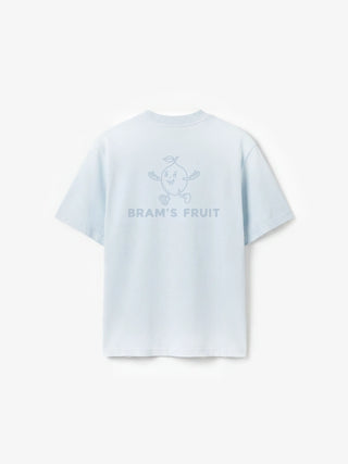 Distressed Big Lemon Outline T-shirt - Blueberry Blue