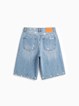 Denim Shorts - Washed Indigo