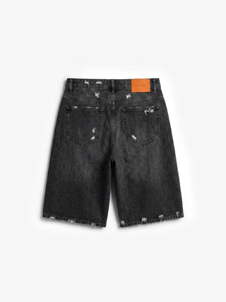 Denim Shorts - Washed Black