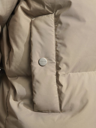 Hooded Puffer Jacket - Khaki