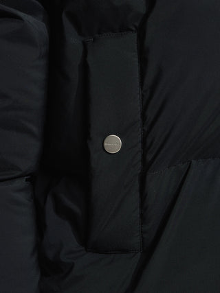 Hooded Puffer Jacket - Black