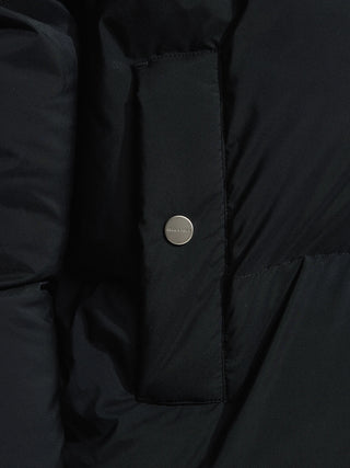 Hooded Puffer Jacket - Black