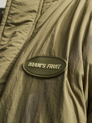 Emblem Patch Padded Jacket - Green