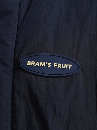 Emblem Patch Padded Jacket - Navy