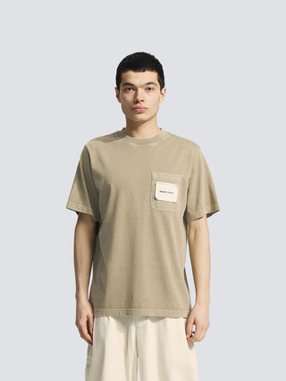 Chest Pocket T-shirt - Washed Khaki