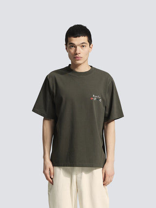 Flora T-shirt - Solid Charcoal Black