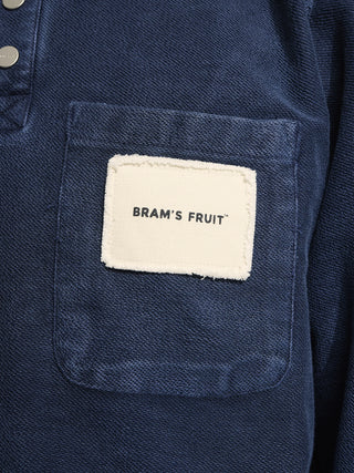 Chest Pocket Sweat Polo - Washed Midnight Blue