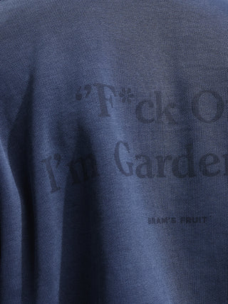 Distressed “F*ck Off I'm Gardening” Crewneck - Washed Midnight Blue