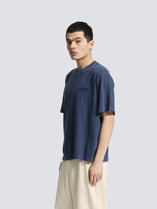 Distressed "F*ck Off I'm Gardening" T-shirt - Washed Midnight Blue