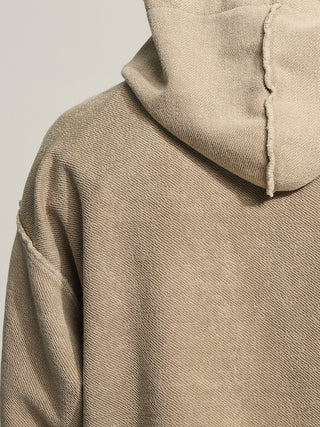 Chest Pocket Hoodie - Garment Dye Khaki