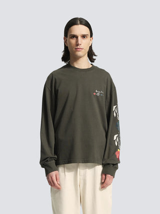Flora Longsleeve - Solid Charcoal Black