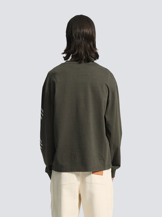 Flora Longsleeve - Solid Charcoal Black