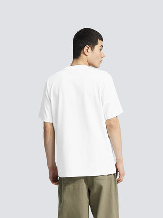 Garden Hose Chain Stitch T-Shirt - White
