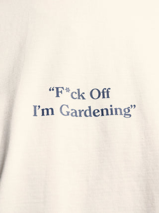 "F*ck Off I'm Gardening" Raglan T-shirt - White
