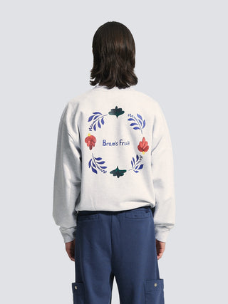 Flora Crewneck - Grey Melange