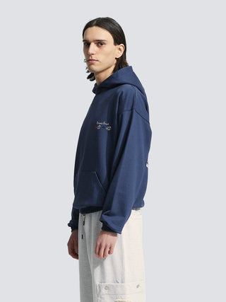 Flora Hoodie - Washed Navy