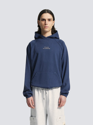 "F*ck Off I'm Gardening" Raglan Hoodie- Solid Midnight Blue