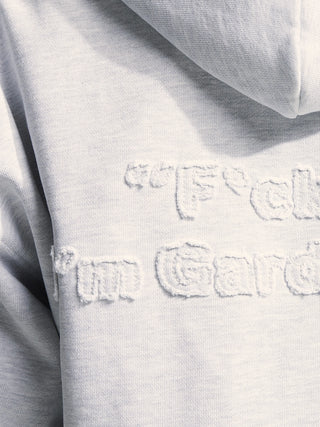 Cut & Sew Quarter Zip Hoodie - Grey Melange