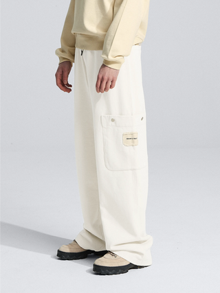 Side Pocket Trousers - Solid Beige