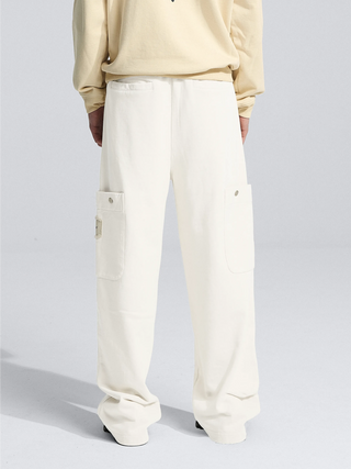 Side Pocket Trousers - Solid Beige