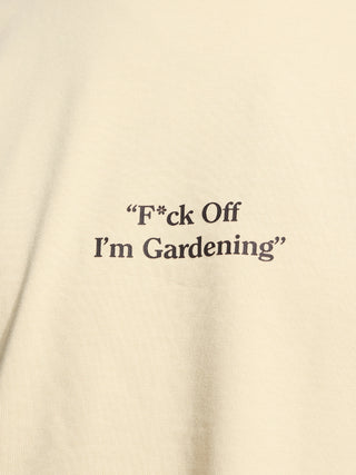 "F*ck Off I'm Gardening" Raglan T-shirt - Solid Beige