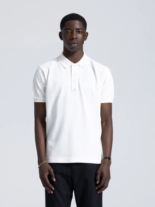 Pique Polo - White