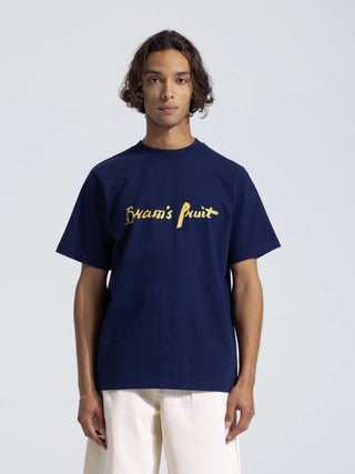 Mum's Script Logo T-Shirt - Navy