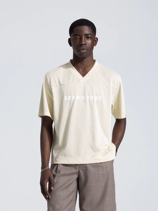 Mesh Soccer T-Shirt - Beige