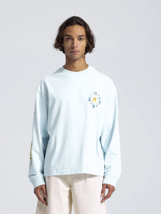 Clock Acrylic Longsleeve - Light Blue