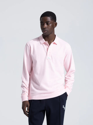 Pique Polo Longsleeve - Light Pink