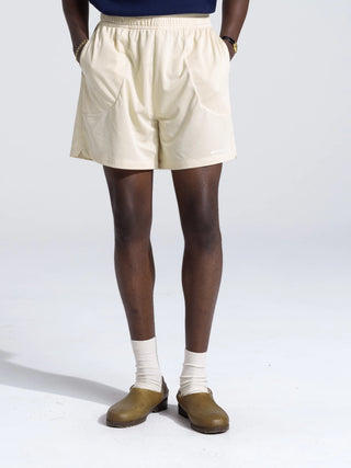 Mesh Shorts - Beige