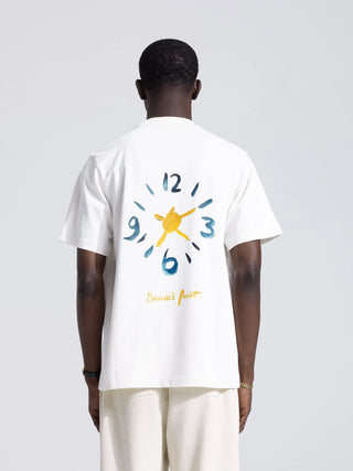 Clock Acrylic T-Shirt - White