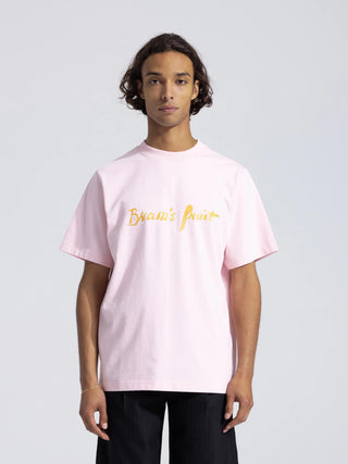 Mum's Script Logo T-Shirt - Light Pink