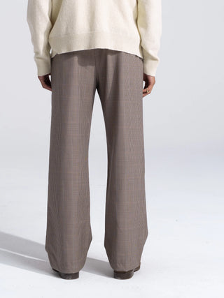 Gold Lemon Suit Trousers - Brown