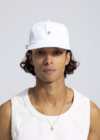 Gold Lemon Cap - White