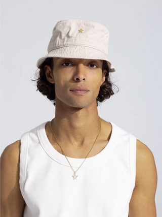 Gold Lemon Bucket Hat - Beige