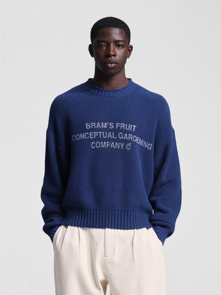 Stamp Knit - Navy
