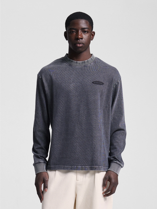 Distressed F*ck Off I'm Gardening Longsleeve - Washed Charcoal