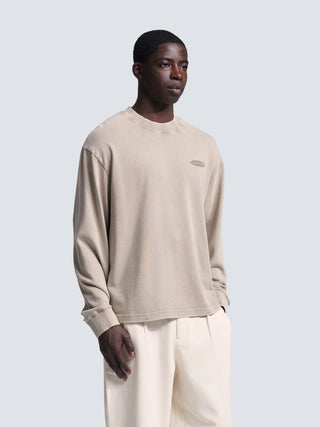 Distressed "F*ck Off I'm Gardening" Longsleeve - Washed Khaki
